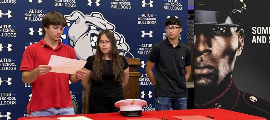 Altus High School hosts inaugural Military Signing Day