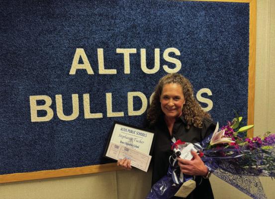 Stephanie Tucker, a teacher at Rivers Elementary, was named the 2024 Altus Public Schools Teacher of the Year. Courtesy photos